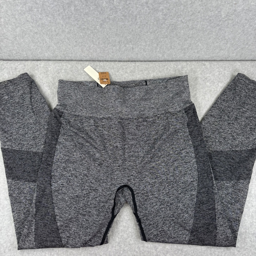 PINK Active Leggings XL Extra Large‎ High Waist Seamless Tight Contour Grey
